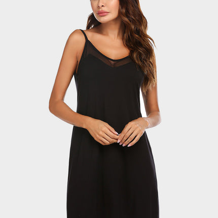 Scoop Neck Spaghetti Strap Lounge Dress - Image 12