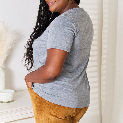 Simply Love US Flag Graphic Cuffed Sleeve T-Shirt - Image 7