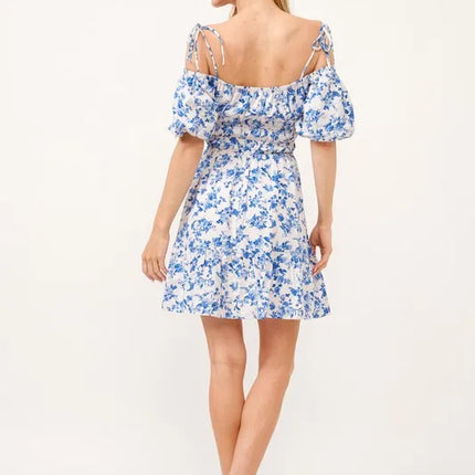 Off Shoulder Bubble Sleeve Dress - Image 7