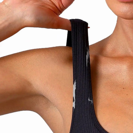 Tie-Dye Scoop Neck Wide Strap Active Bodysuit - Image 25