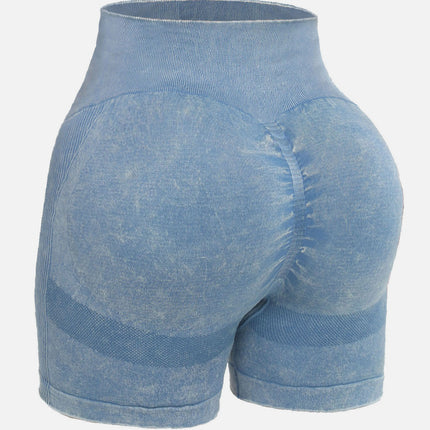 Washed High Waist Active Shorts - Image 15