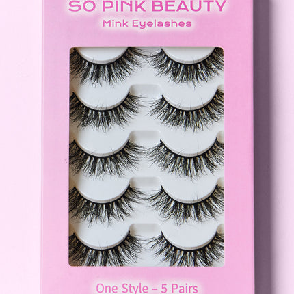SO PINK BEAUTY Mink Eyelashes 5 Pairs - Image 7