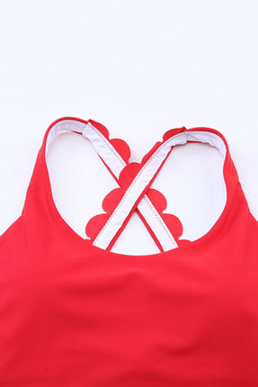 Crisscross Scoop Neck Swim Top - Image 7