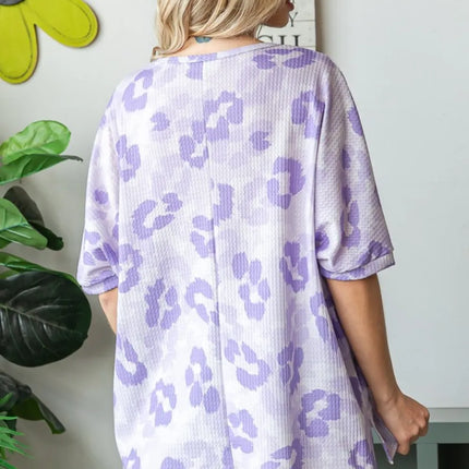 HOPELY Print Waffle Oversized T-Shirt - Image 2