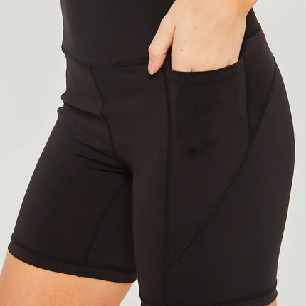 Love Tree High Waist Seam Detail Active Shorts - Image 1