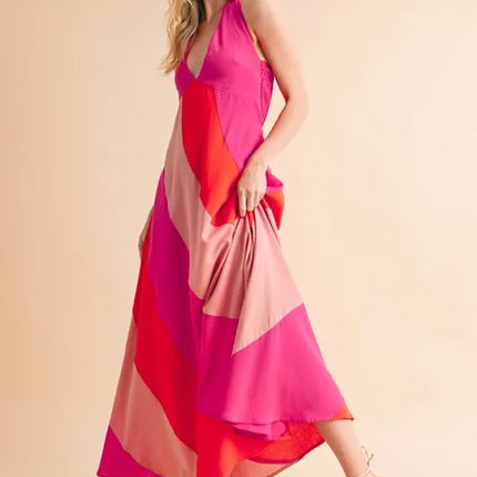 Aemi+Co Color Block Sleeveless Maxi Dress - Image 4