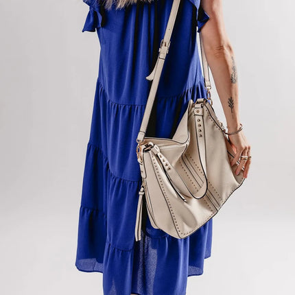 Ruffled Short Sleeve Collared V Neck Tiered Midi Dress - Image 3