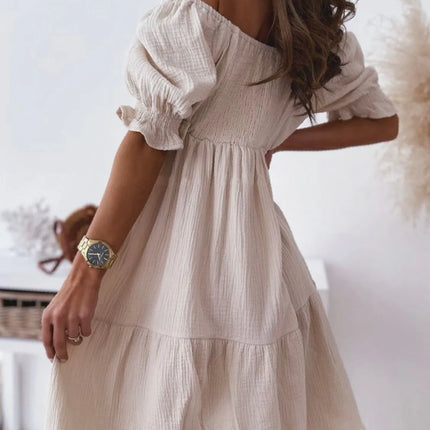 Smocked Off-Shoulder Mini Dress - Image 9