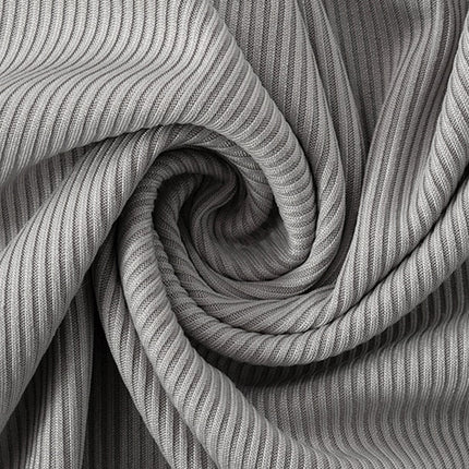 Ribbed Slit Single Shoulder Wrap Dress - Image 3