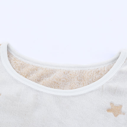 Round Neck Dropped Shoulder Star Print Top and Shorts Lounge Set - Image 5