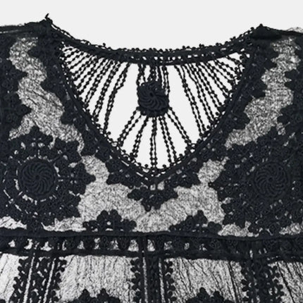 Lace Round Neck Cover-Up - Image 5