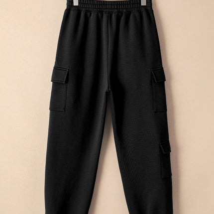 Pocketed Elastic Waist Active Joggers - Image 4