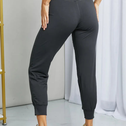 Leggings Depot Full Size Wide Waistband Cropped Joggers - Image 6