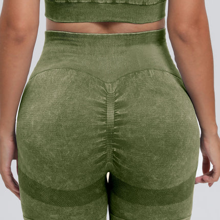 Washed High Waist Active Shorts - Image 18