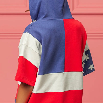 BiBi American Flag Theme Hoodie - Image 2