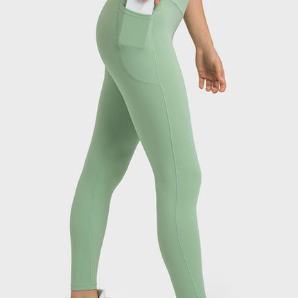 Millennia V-Waist Yoga Leggings with Pockets - Image 3