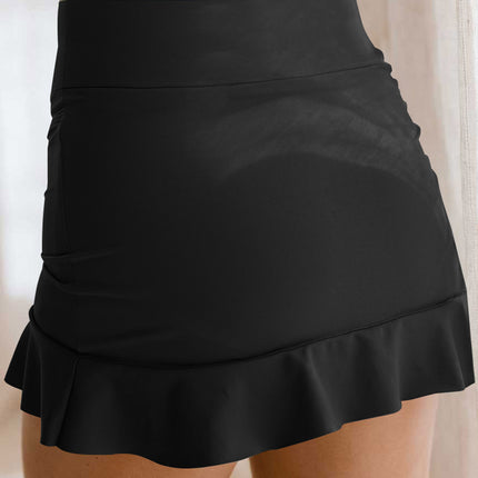 Ruffle Hem Swim Skort - Image 2
