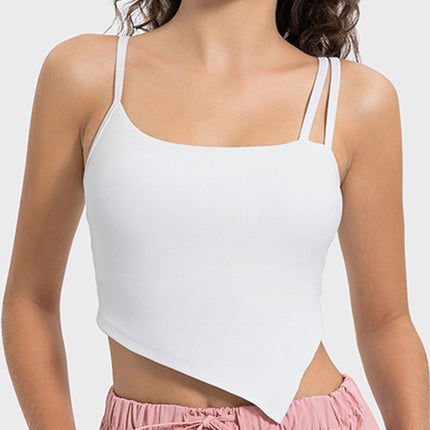Millennia Slit Asymmetrical Neck Active Cami - Image 6
