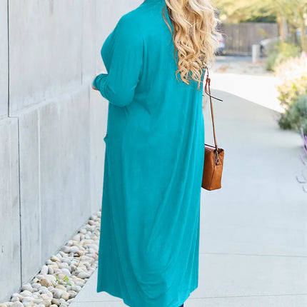 Basic Bae Full Size Open Front Long Sleeve Cover Up - Image 6