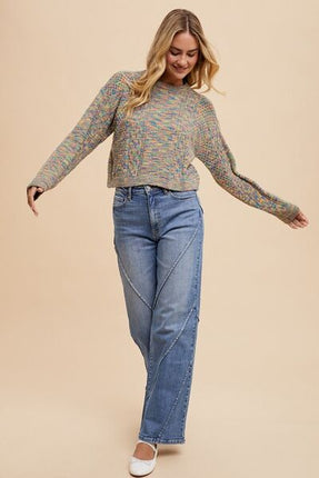 Annie Wear Decorative Seams Wide Leg Jeans - Image 6