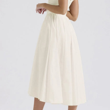 Ruched V-Neck Sleeveless Dress with Pockets - Image 17