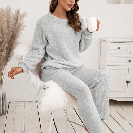 Ivy Lane Teddy Long Sleeve Top and Pants Lounge Set - Image 11