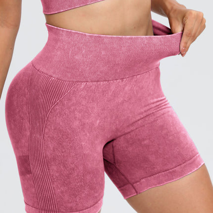 Washed High Waist Active Shorts - Image 20