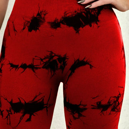 Tie-Dye High Waist Active Shorts - Image 8