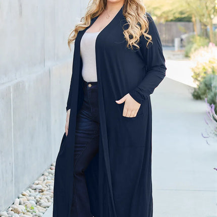 Basic Bae Full Size Open Front Long Sleeve Cover Up - Image 27