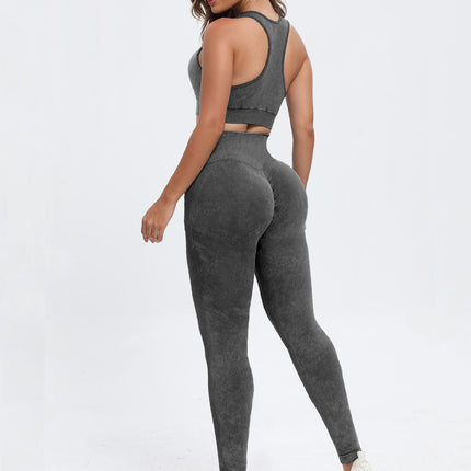 Scoop Neck Wide Strap Top and Pants Active Set - Image 7
