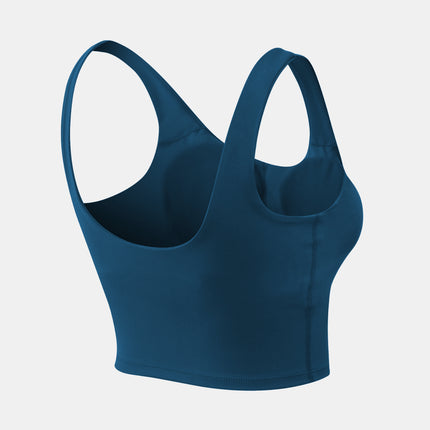 Cropped Scoop Neck Active Tank Top - Image 14
