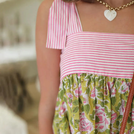 Printed Tie Shoulder Mini Cami Dress - Image 8