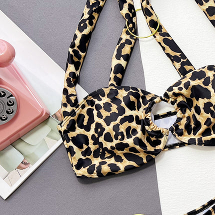 Leopard Ring Detail Bikini Set - Image 6