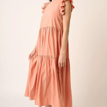 Mittoshop Ruffle Short Sleeve Tiered Maxi Dress - Image 8