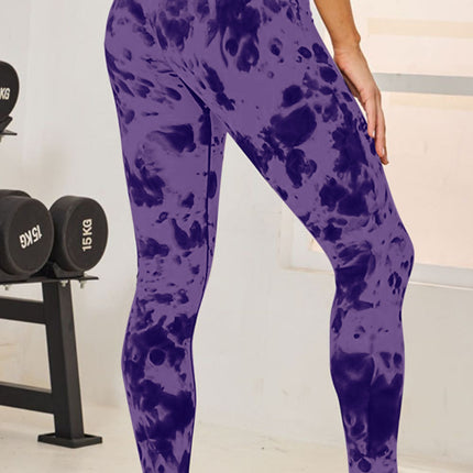 Tie-Dye High Waist Active Leggings - Image 8